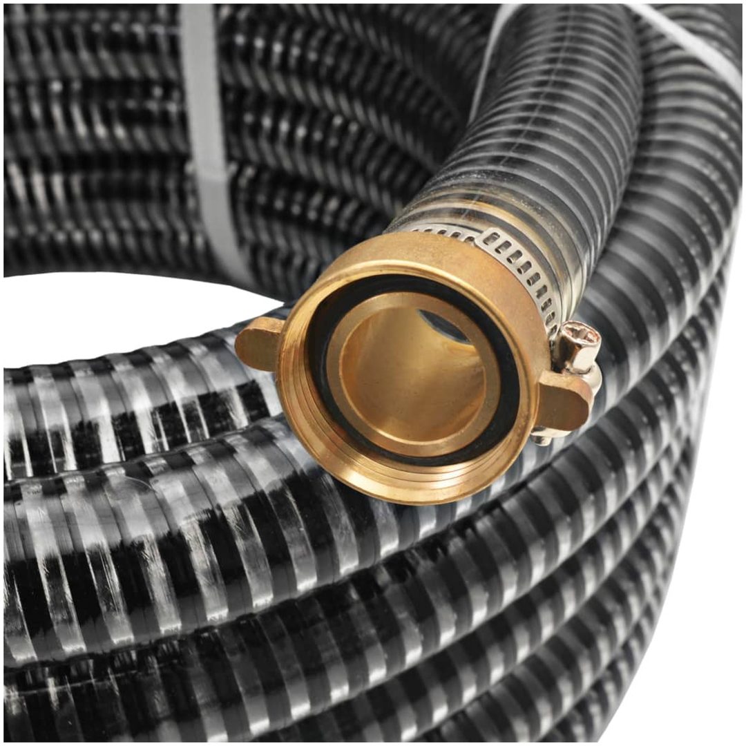Sugslang med koppling i mässing 25 mm svart vidaXL 4 m – bild 3