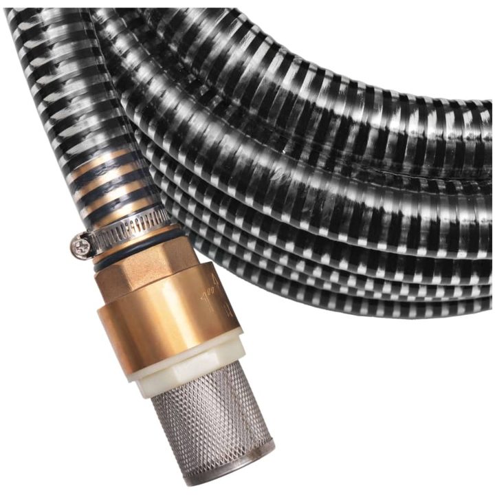 Sugslang med koppling i mässing 25 mm svart vidaXL 4 m – bild 4