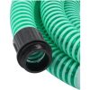 Sugslang med kopplingar mässing grön 1,1" PVC vidaXL 3 m – miniatyr 3