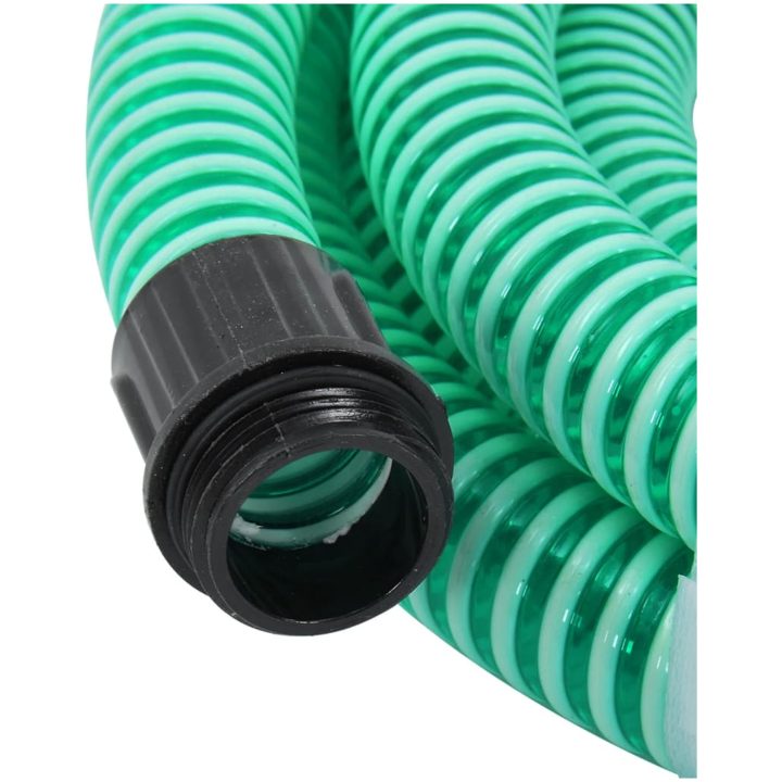 Sugslang med kopplingar mässing grön 1,1" PVC vidaXL 3 m – bild 3
