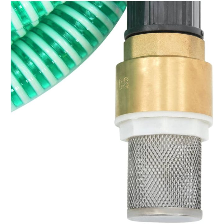 Sugslang med kopplingar mässing grön 1,1" PVC vidaXL 3 m – bild 5