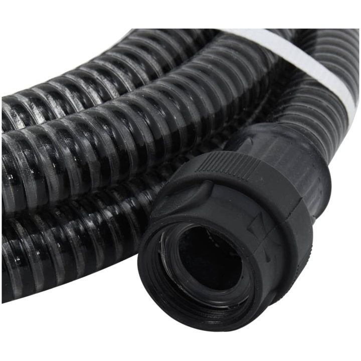 Sugslang med kopplingar mässing svart 1" PVC vidaXL 7 m – bild 6