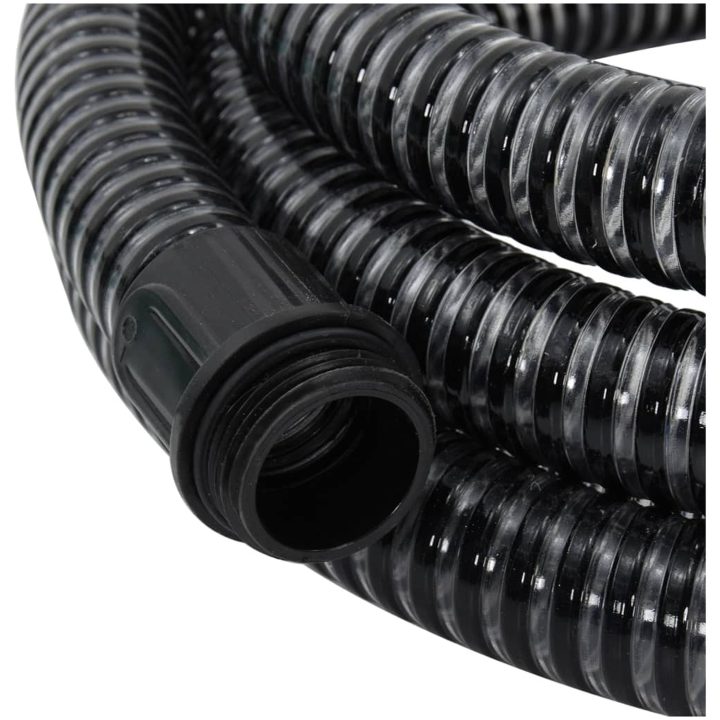 Sugslang med kopplingar mässing svart 1,1" PVC vidaXL 3 m – bild 4