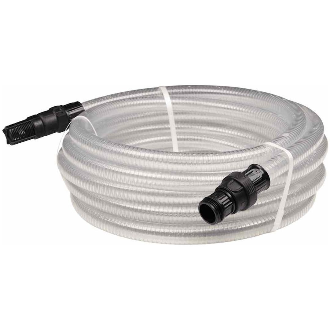 Sugslang med PVC-kopplingar transparent 1" PVC vidaXL 10 m – bild 2