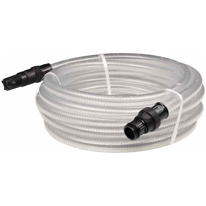 Sugslang med PVC-kopplingar transparent 1" PVC vidaXL 10 m – bild 2