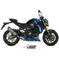 Suono Stainless Steel Muffler Carbon End Cap Suzuki GSX-S750 Mivv