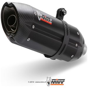 SUONO Steel Black Slip-On Yamaha FZ8 Fazer 800 Mivv