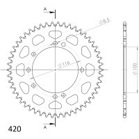 Supersprox Alu Bakdrev KA KX80/85 Svart 50