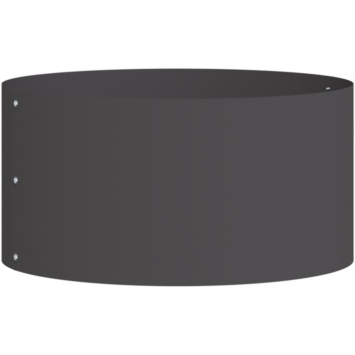 Svart Metallkruka Svart Metall Hållbar Metallkruka vidaXL Large – bild 2