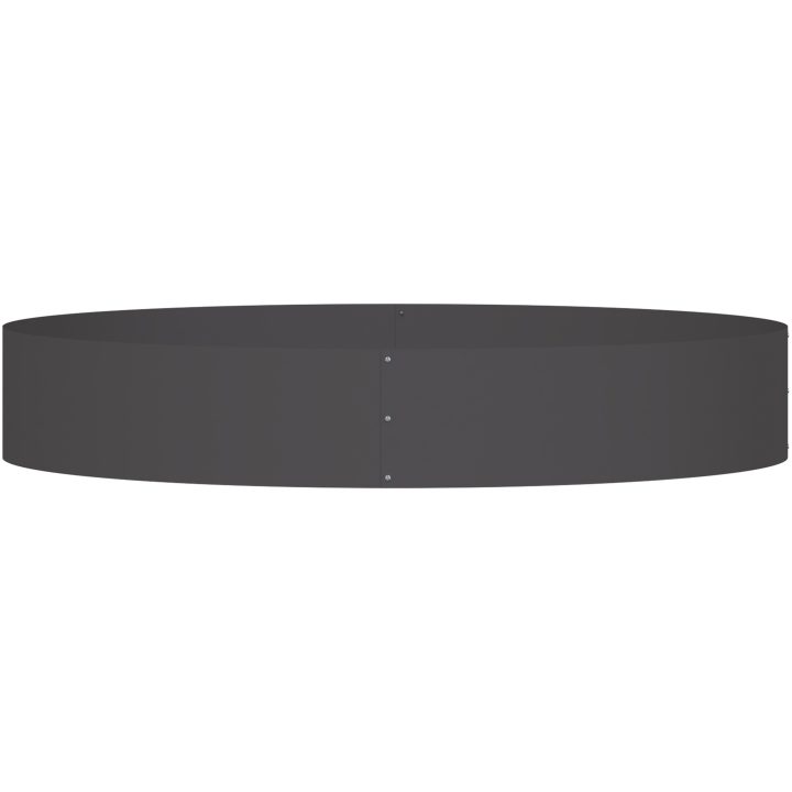 Svart Metallkruka Svart Metall Svart Metallplanterare vidaXL Large – bild 5