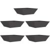 Svart Plastkruka Set vidaXL 50 x 50 x 15 cm – miniatyr 2