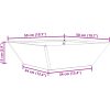 Svart Plastkruka Set vidaXL 50 x 50 x 15 cm – miniatyr 12