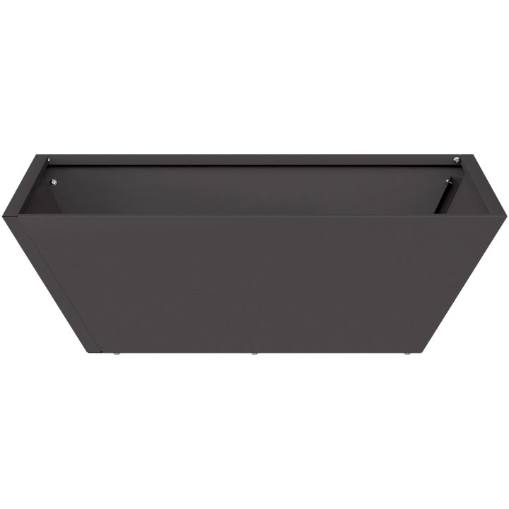 Svart Plastkruka Set vidaXL 50 x 50 x 15 cm – bild 6