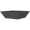 Svart Plastkruka Set vidaXL 50 x 50 x 15 cm – miniatyr 8
