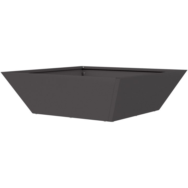 Svart Plastkruka Set vidaXL 50 x 50 x 15 cm – bild 8