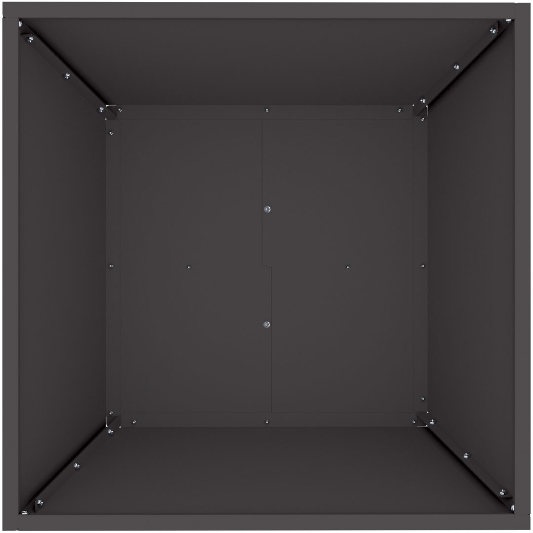 Svart Plastkruka Set vidaXL 50 x 50 x 15 cm – bild 9