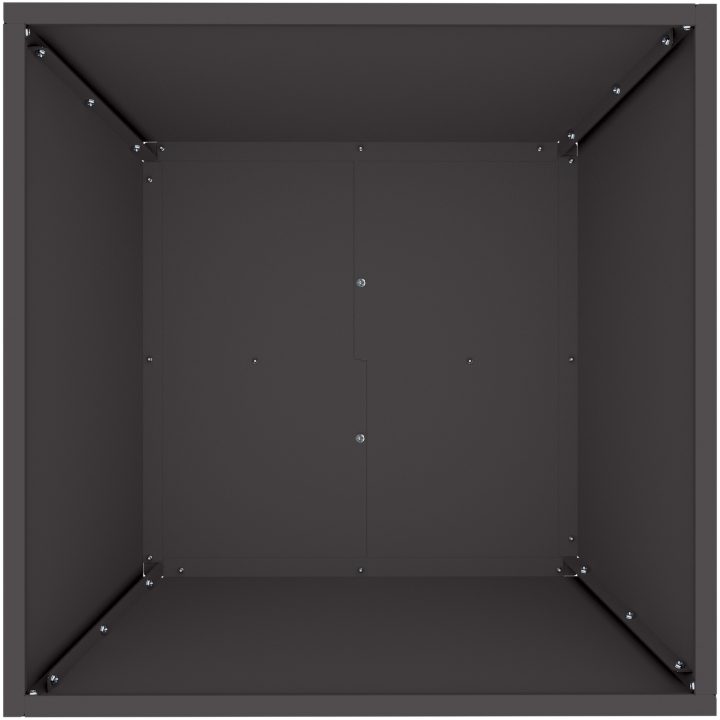 Svart Plastkruka Set vidaXL 50 x 50 x 15 cm – bild 9