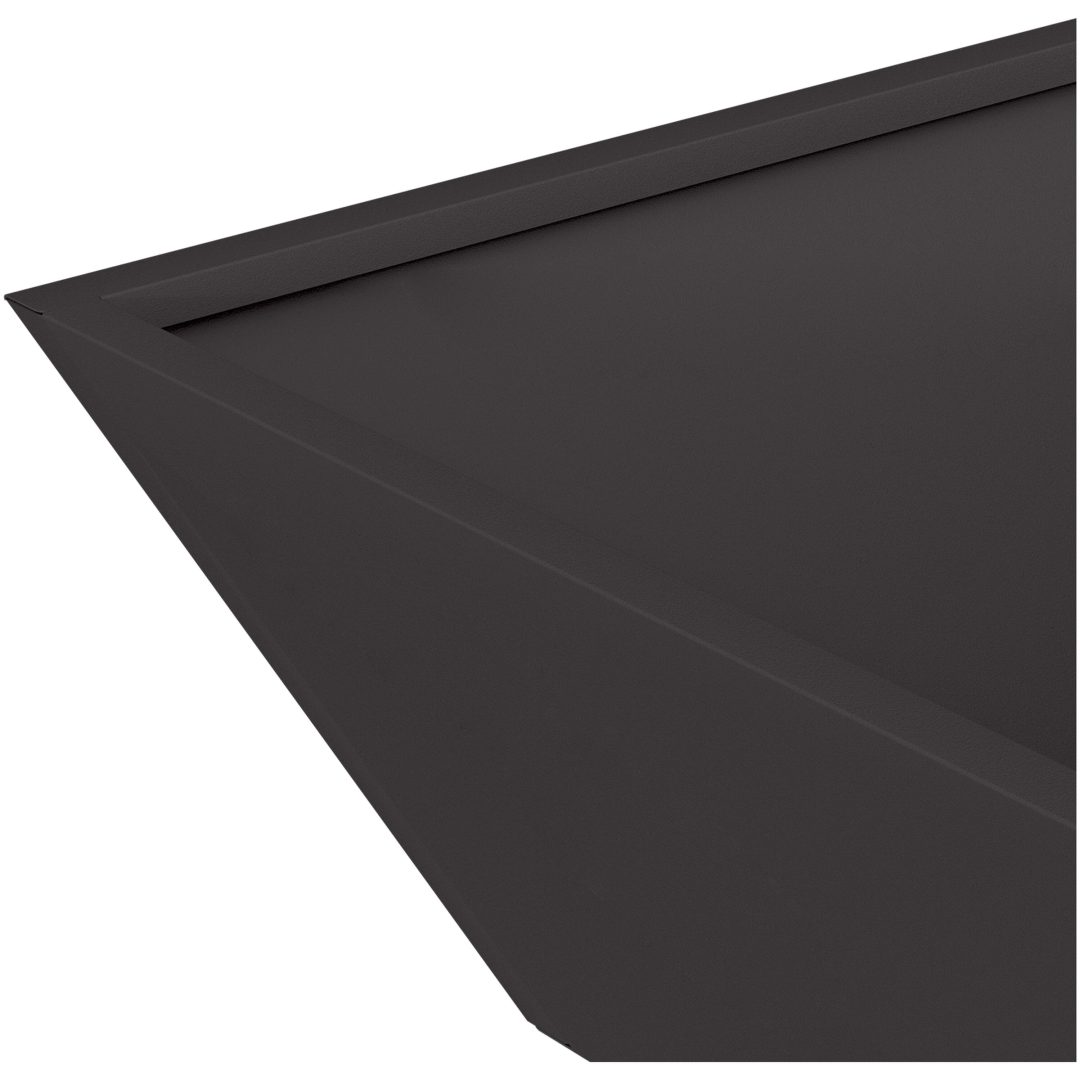 Svart Plastkruka Set vidaXL 50 x 50 x 15 cm – bild 10