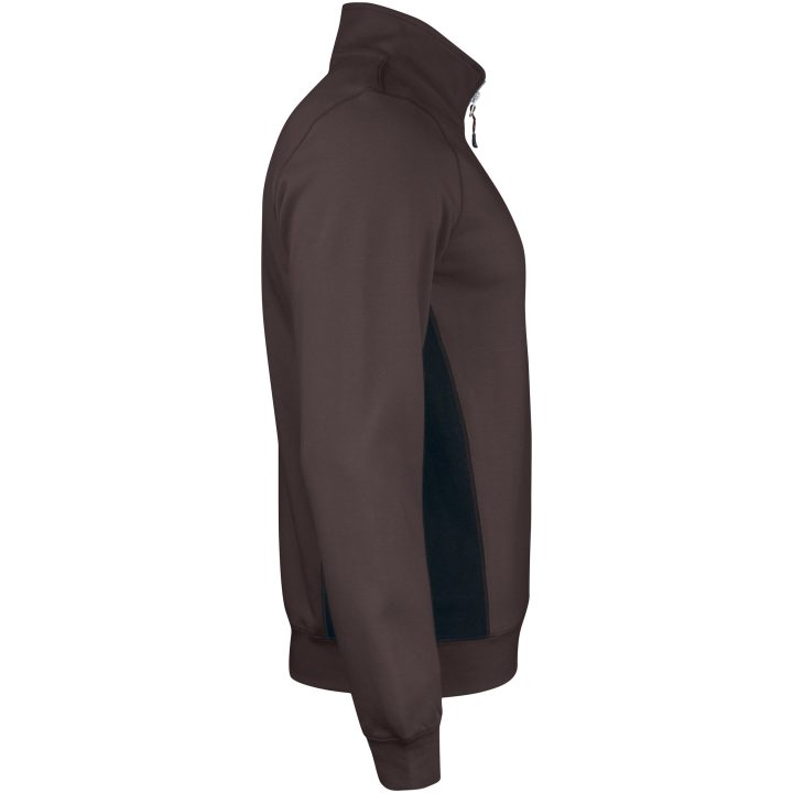 Sweatshirt 1/2-zip 5401 Practical Brun/Svart Jobman XXXL – bild 4