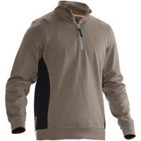 Sweatshirt 1/2-zip 5401 Practical Khaki/Svart Jobman