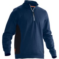 Sweatshirt 1/2-zip 5401 Practical Marin/Svart Jobman