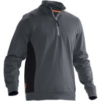 Sweatshirt 1/2-zip 5401 Practical Mörkgrå/Svart Jobman