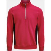Sweatshirt 1/2-zip 5401 Practical Röd/Svart Jobman