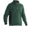Sweatshirt 1/2-zip 5401 Practical Skogsgrön/Svart Jobman XXXL – miniatyr 1