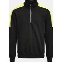 Sweatshirt 1/2-zip 5401 Practical Svart/Gul Jobman