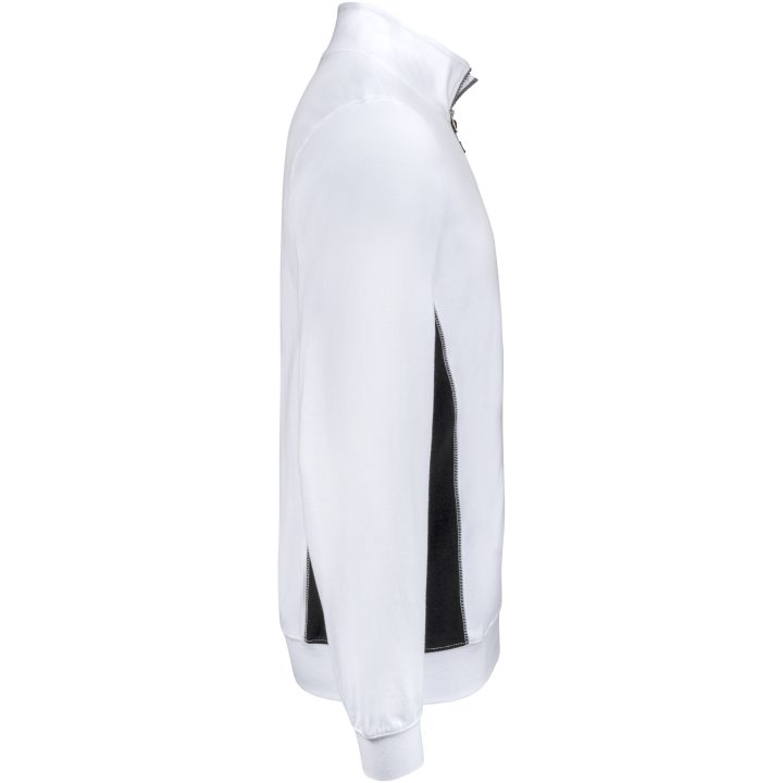 Sweatshirt 1/2-zip 5401 Practical Vit/svart Jobman – bild 2
