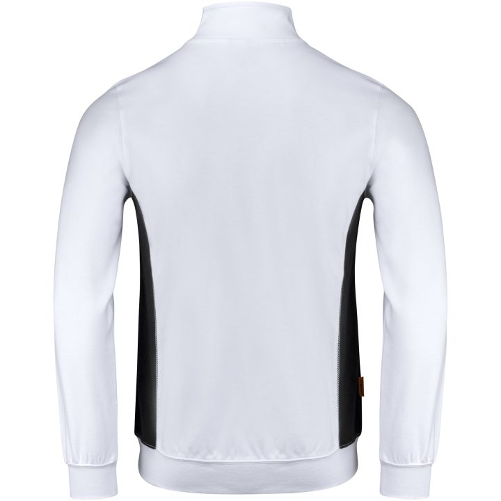 Sweatshirt 1/2-zip 5401 Practical Vit/svart Jobman – bild 3