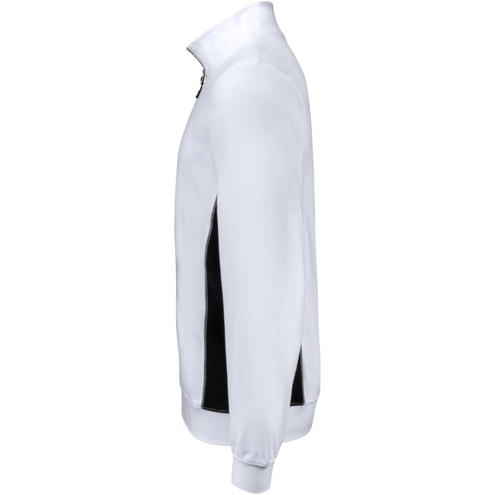 Sweatshirt 1/2-zip 5401 Practical Vit/svart Jobman – bild 4