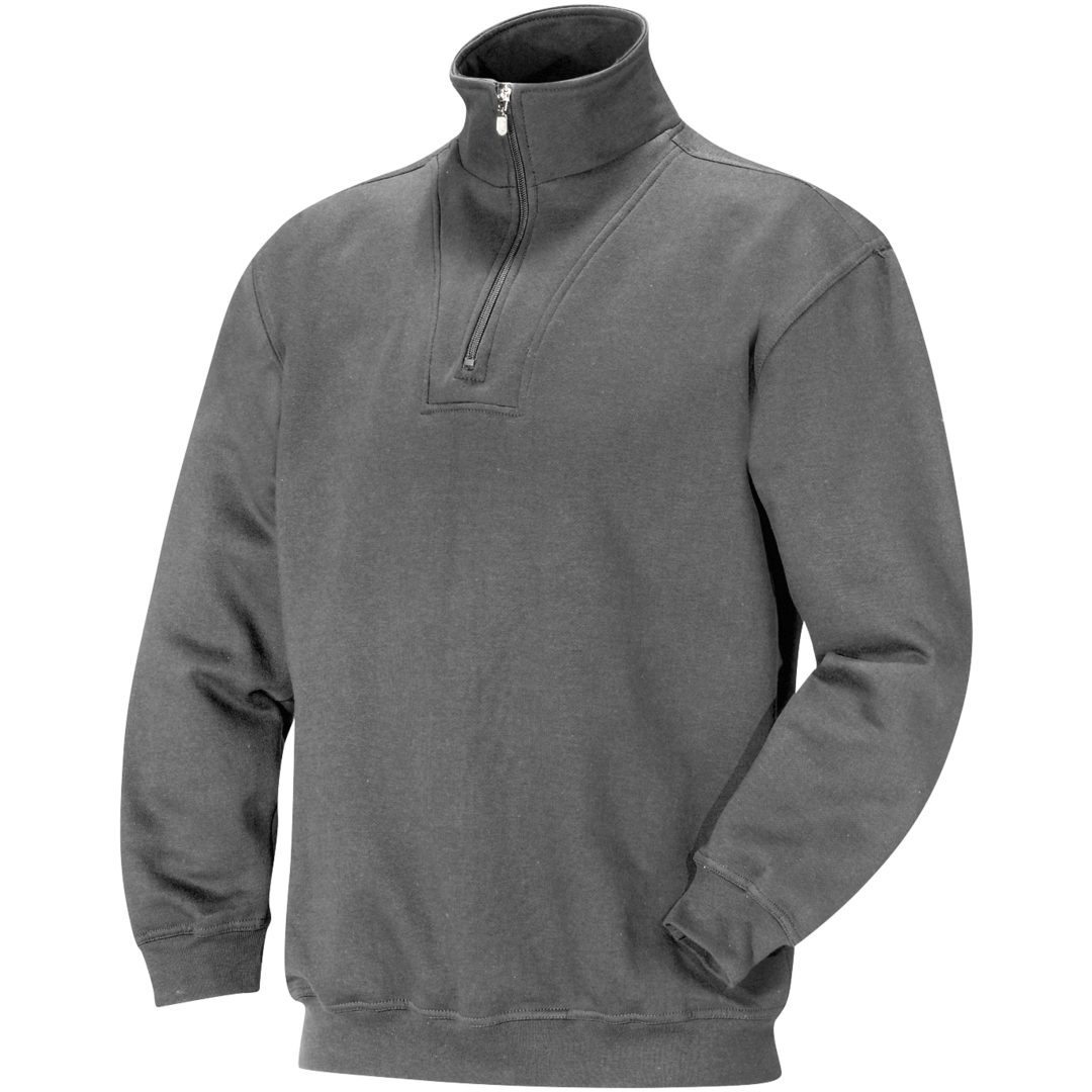 Sweatshirt 1/2-zip 5500 Functional Grafitgrå Jobman XXXL