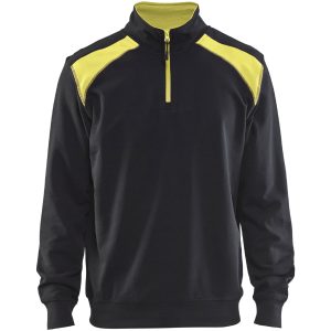Sweatshirt 33531158 Svart / Gul BLÅKLÄDER
