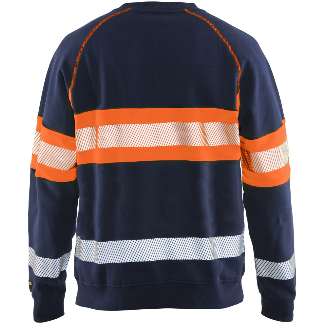 Sweatshirt 33591158 Marin / Hivisorange BLÅKLÄDER SWEATSHIRT 33591158 MAR/OR XS – bild 2