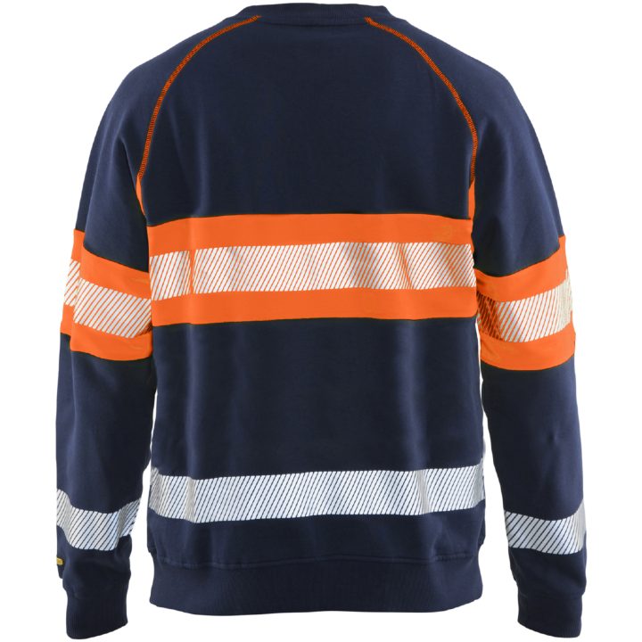 Sweatshirt 33591158 Marin / Hivisorange BLÅKLÄDER SWEATSHIRT 33591158 MAR/OR XS – bild 2