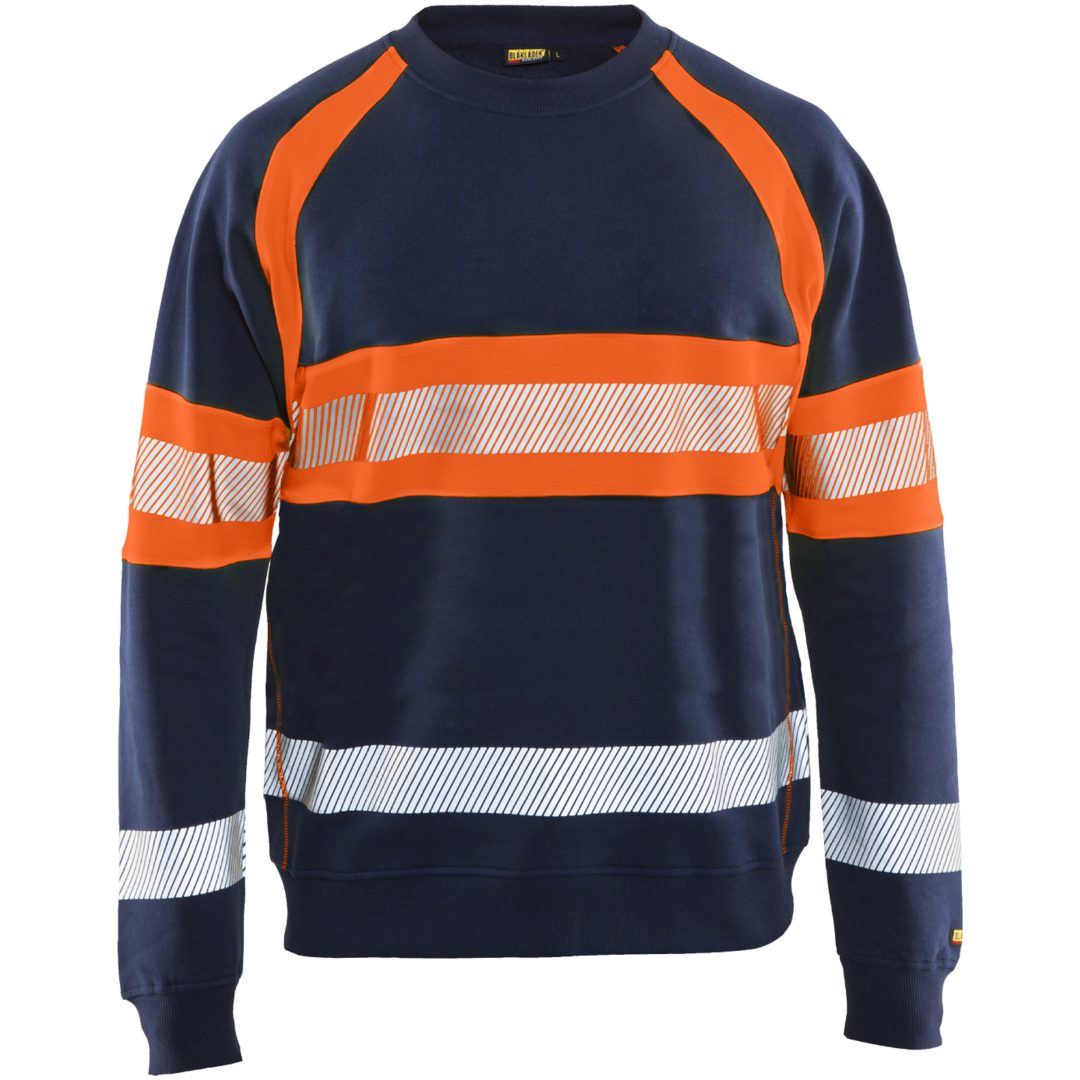 Sweatshirt 33591158 Marin / Hivisorange BLÅKLÄDER SWEATSHIRT 33591158 MAR/OR XS
