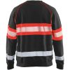 Sweatshirt 33591158 Svart / Hivisröd BLÅKLÄDER SWEATSHIRT 33591158 SVA/RÖ XS – miniatyr 2