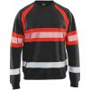 Sweatshirt 33591158 Svart / Hivisröd BLÅKLÄDER SWEATSHIRT 33591158 SVA/RÖ XS – miniatyr 1