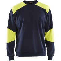 Sweatshirt 34581762 Marin / Hivisgul BLÅKLÄDER