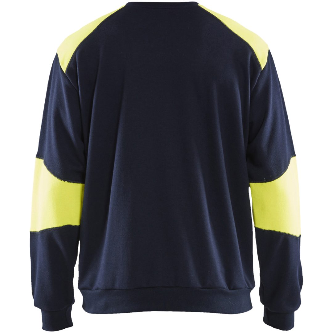 Sweatshirt 34581762 Marin / Hivisgul BLÅKLÄDER SWEATSHIRT 34581762 MAR/GU XS – bild 2