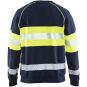 Sweatshirt Blåkläder 34591762 Marin / Hivisgul