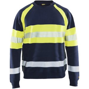 Sweatshirt 34591762 Marin / Hivisgul BLÅKLÄDER