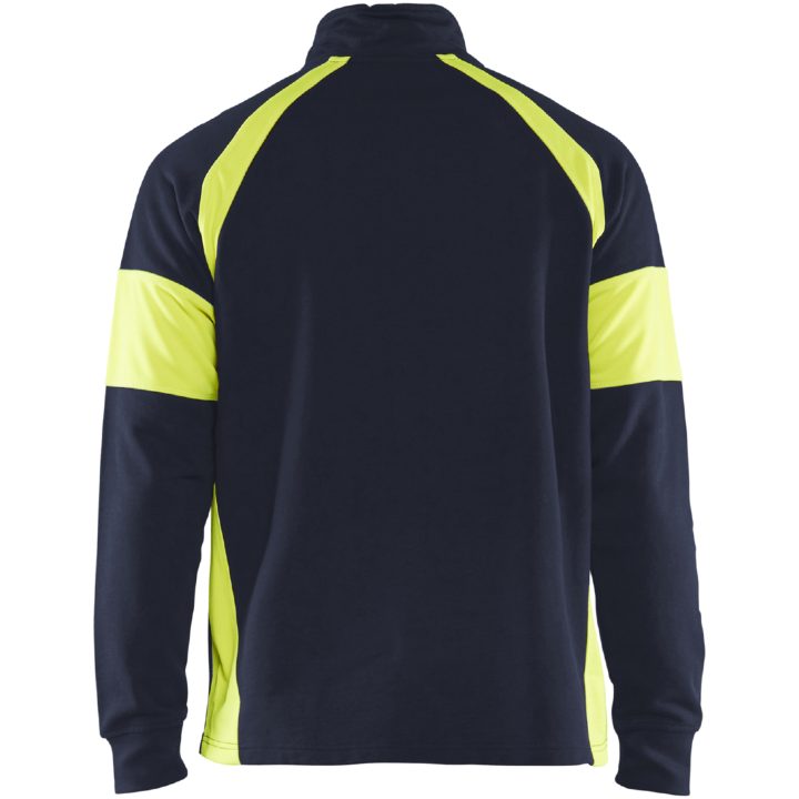 Sweatshirt 35501158 Marin / Hivisgul BLÅKLÄDER SWEATSHIRT 35501158 MAR/GU XS – bild 4