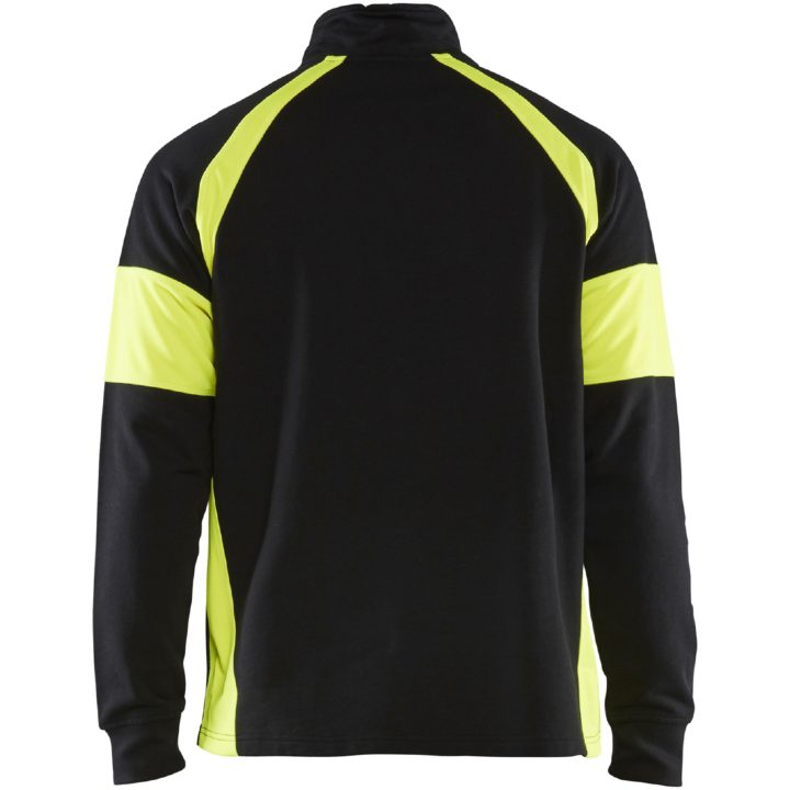 Sweatshirt 35501158 Svart / Hivisgul BLÅKLÄDER SWEATSHIRT 35501158 SVA/GU XS – bild 2