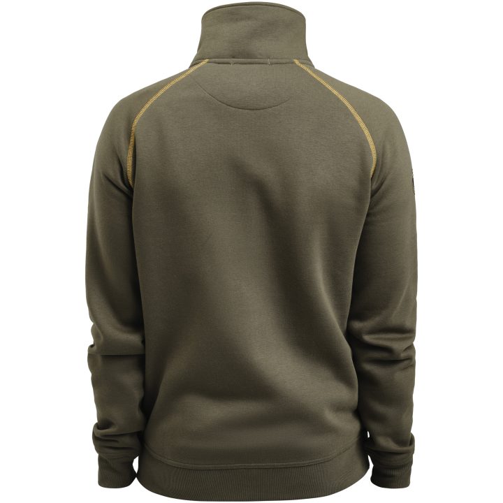 Sweatshirt 5141 Hel-Zip Oliv Jobman – bild 3