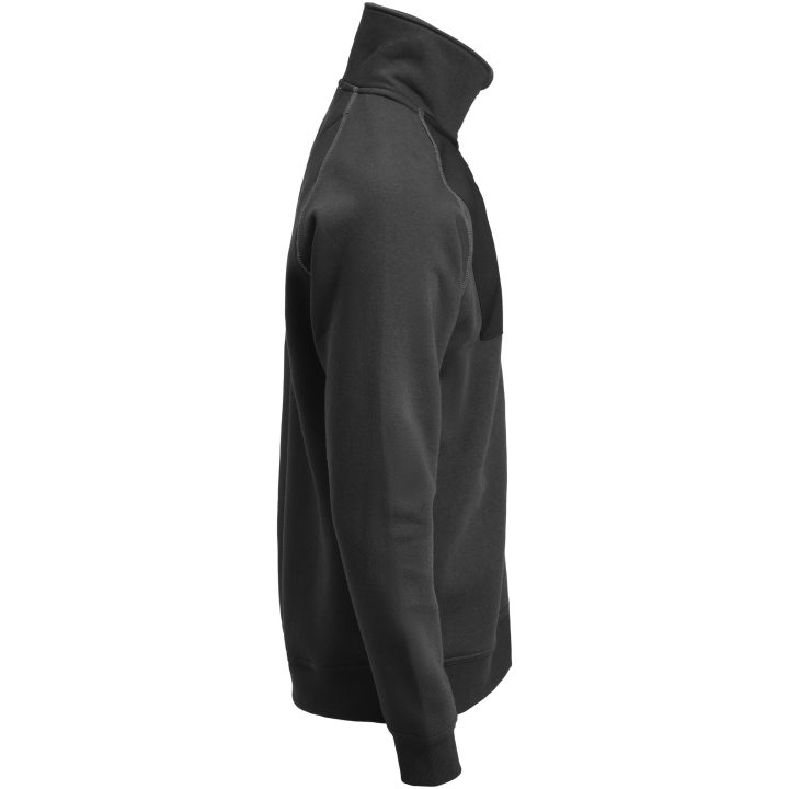 Sweatshirt 5141 Hel-Zip Svart Jobman – bild 2