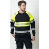 Sweatshirt 5224 Varsel Svart Gul Jobman – miniatyr 4