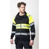 Sweatshirt 5225 Hel-Zip Varsel Svart Gul Jobman – miniatyr 5