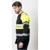 Sweatshirt 5225 Hel-Zip Varsel Svart Gul Jobman – miniatyr 6